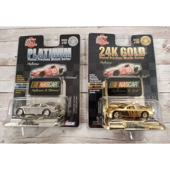 Racing Champions NASCAR 24K Gold & Platinum #10 Ricky Rudd 1:64 Diecast Cars Lot - Picture 1 of 8